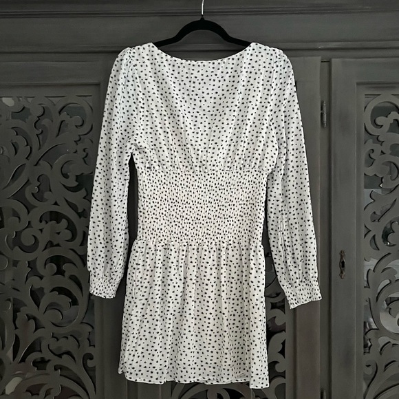 Princess Polly white navy blue floral dress - Picture 2 of 10